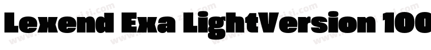 Lexend Exa LightVersion 1007字体转换